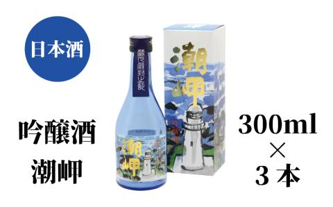 潮岬 吟醸酒 300ml×3本【nkm020B】