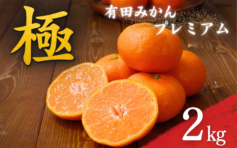 極 有田みかんプレミアム 約2kg[光センサー 高糖度選別品]2S〜Lサイズ ※2025年11月下旬〜2026年1月上旬頃発送 先行予約 みかん 温州みかん ミカン 小粒 [nuk154F]