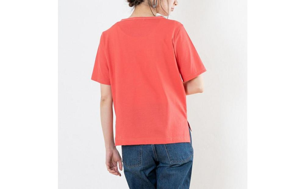 レディースカットソー 半袖 ローズピンク L