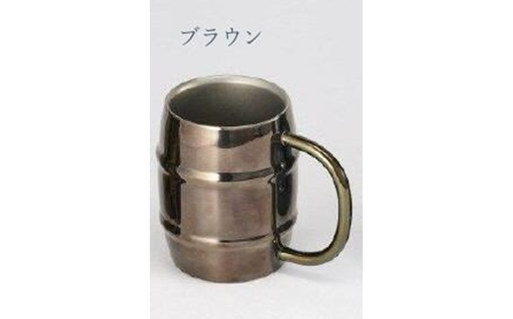 ORORU樽型マグカップ 380ml ブラウン