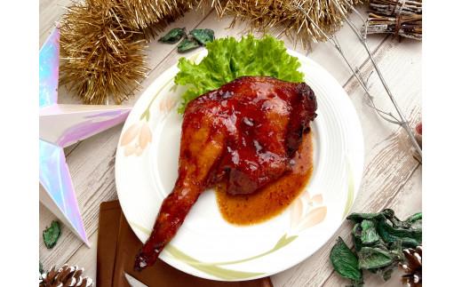 鳥取県産「鳥取のとり」ローストレッグ（バジル＆タレ） 4本セット