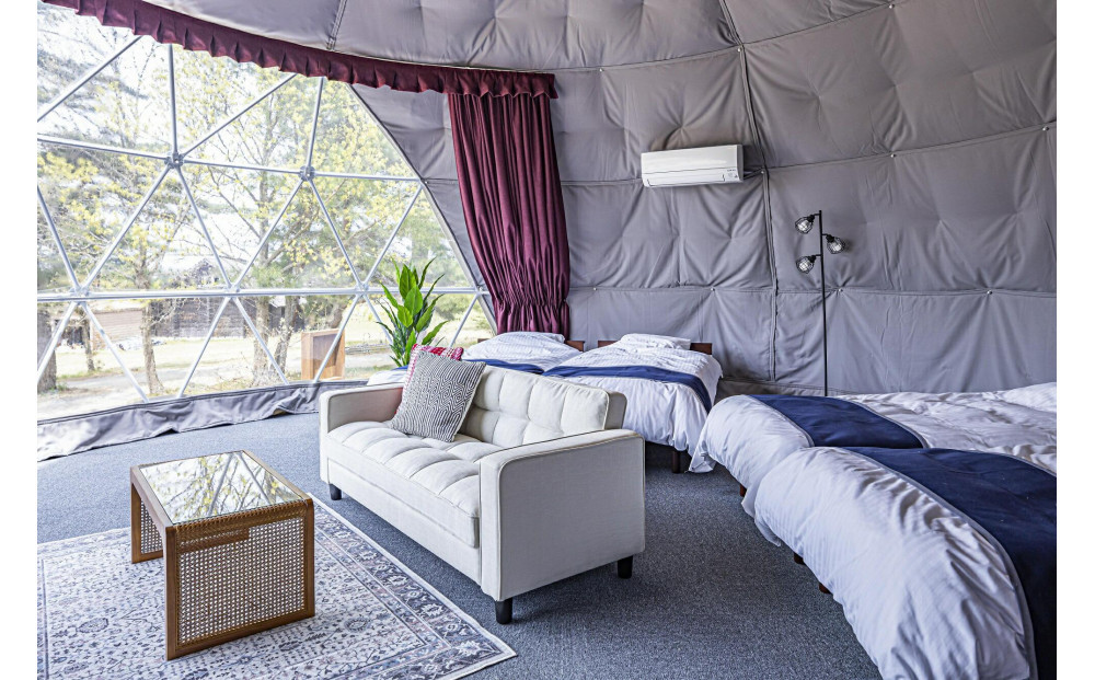 鳥取砂丘でグランピング体験 グランドーム砂優 ご宿泊割引券 2万円分