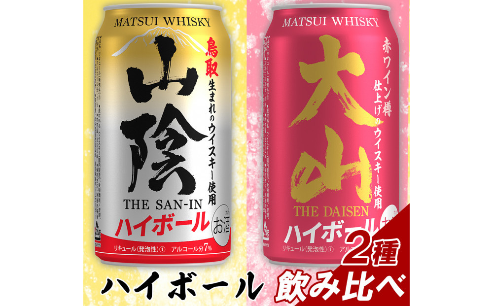 【松井酒造】マツイハイボール缶 2種(山陰ハイボール、大山ハイボール) 350ml 6缶セット