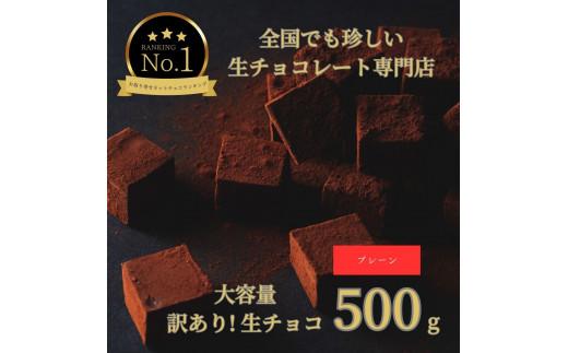 大容量 訳あり 生チョコレート 500g プレーン