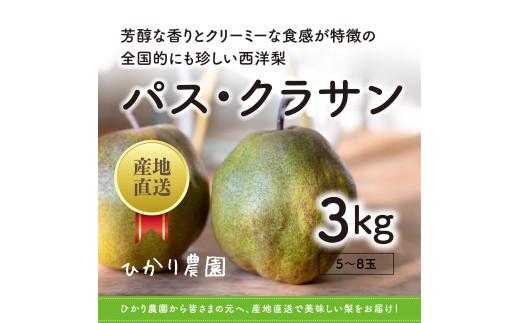 完熟こだわりパス・クラサン 3キロ（ひかり農園）