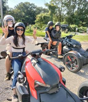 トライクで大山を周遊ツーリング体験とパンケーキセット【平日、土曜日用】