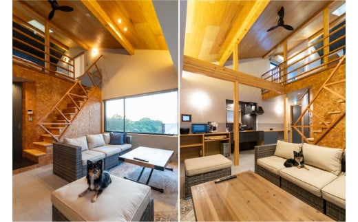 【鳥取県 大山の麓 1棟貸切 ペット可】JimmyKuu 宿泊チケット素泊まり1泊分（大人２名・犬(15kg以下）2匹迄）