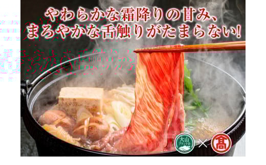 ＜HANAFUSA＞万葉牛 ローススライス　800ｇ（大山ブランド会）