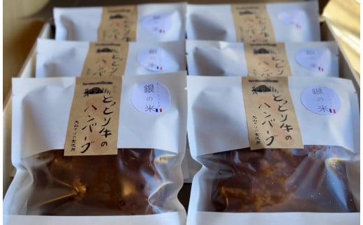 銀の米　とっとり牛のハンバーグ6個（デミグラスソース）