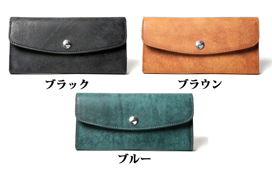 ＭＯＴＯマットバケッタロングウォレット(BROWN)本池秀夫監修 LEATHER & SILVER MOTO