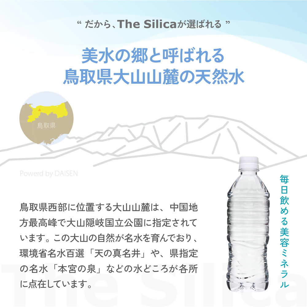 ＼12/24決済分まで年内発送可／（年明け発送は1/6～開始）The Silica ラベルレス 軟水シリカウォーター 500ml×24本×2箱（計48本）