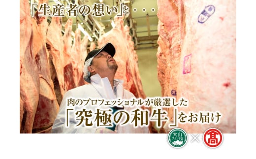 ＜HANAFUSA＞万葉牛 ロースステーキセット（大山ブランド会）