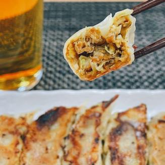 粗挽き鶏ねぎ餃子（大山どり100％使用）