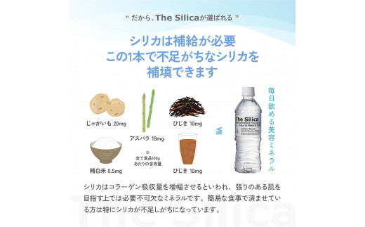 【定期便3回コース】The Silica 軟水シリカウォーター 500ml×24本×3回（総合計72本）