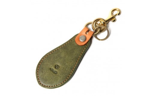 ＭＯＴＯマットバケッタ靴べらキーホルダー（GREEN）本池秀夫監修