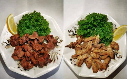 国産 砂ずり塩ホルモン食べ比べセット 合計640g（80g×４袋　各２）調理済タイプ