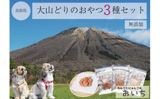 鳥取県米子市!大山どりで作るわんことにゃんこのための贅沢3品詰め合わせ！