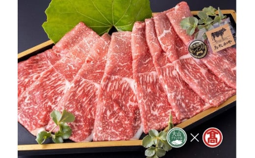 ＜皆生菊乃家＞鳥取和牛　A4ランク以上　サーロインしゃぶしゃぶすき焼き用（大山ブランド会）