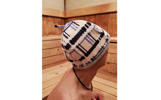 サウナハット 文字（刺しゅう入り） サウナ サウナグッズ 鳥取県 倉吉市