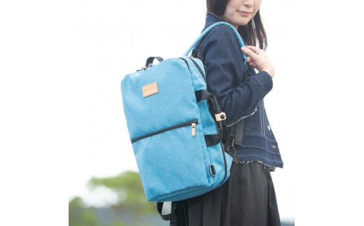 BARCOS/BarcosBlue 軽量3wayリュック ブルー リュックサック かばん 鞄 バッグ 大容量 旅行 鳥取県 倉吉市