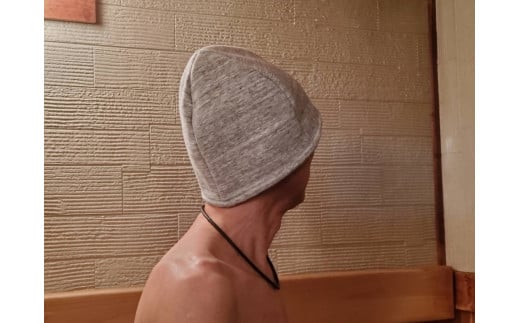 サウナハット 文字（刺しゅう入り） サウナ サウナグッズ 鳥取県 倉吉市