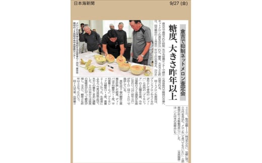 ディーバメロン【倉吉産】 約2.7kg （10月発送） 鳥取 果物 フルーツ メロン ディーバメロン 数量限定 期間限定 鳥取県 倉吉市