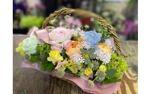 地元の花屋さんオススメの寄せ鉢 花 生花 お花 花束 ギフト 寄せ鉢 鳥取県 倉吉市