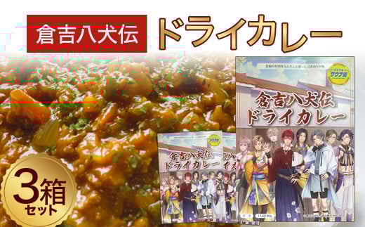 倉吉八犬伝ドライカレー3箱セット カレー ドライカレー レトルト セット 鳥取県 倉吉市