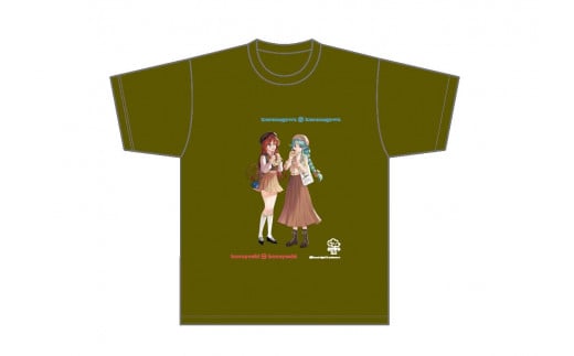 ひなビタ♪ここなつ白馬にお願いTシャツ　倉吉×倉野川