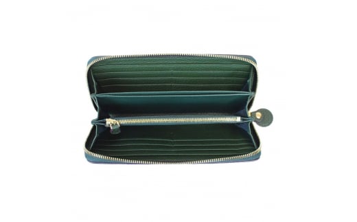 バルコス 長財布（グリーン）ラウンド型 BARCOS GLウォレット ラウンド型財布＜チルコロR＞ グリーン 財布 ウォレット 一粒万倍日 革 レザー 長財布 メンズ レディース 鳥取県 倉吉市