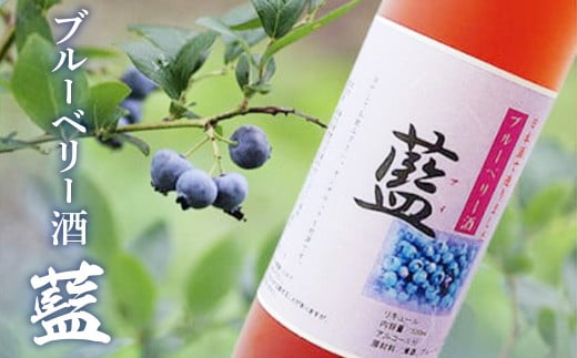 ブルーベリー酒【藍】 日本酒 カクテル ブルーベリー 鳥取県 倉吉市 スッキリ 甘い アルコール 生絞り 清涼飲料 炭酸 冷水 フルーティー