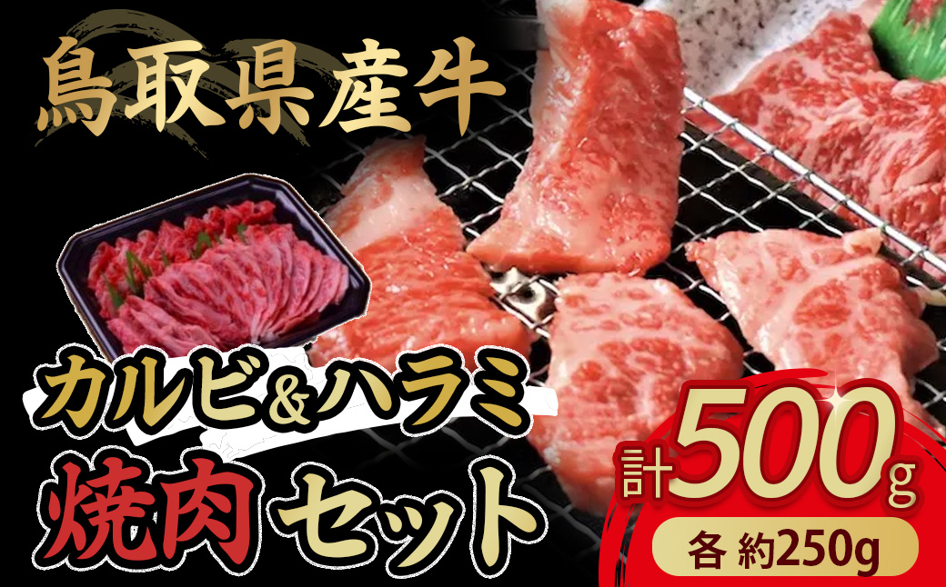 鳥取県産牛 カルビ&ハラミ焼肉セット