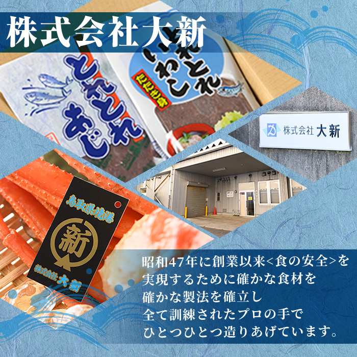 いわし・あじのたたき身セット(計1.5kg・150g×各5P)【sm-AI001】【大新】