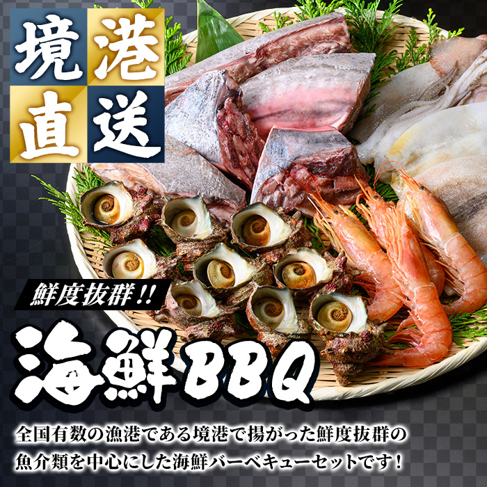 ＜数量限定＞海鮮BBQセット4種(3～4人前)【sm-DG006-B】【木村鮮魚店】