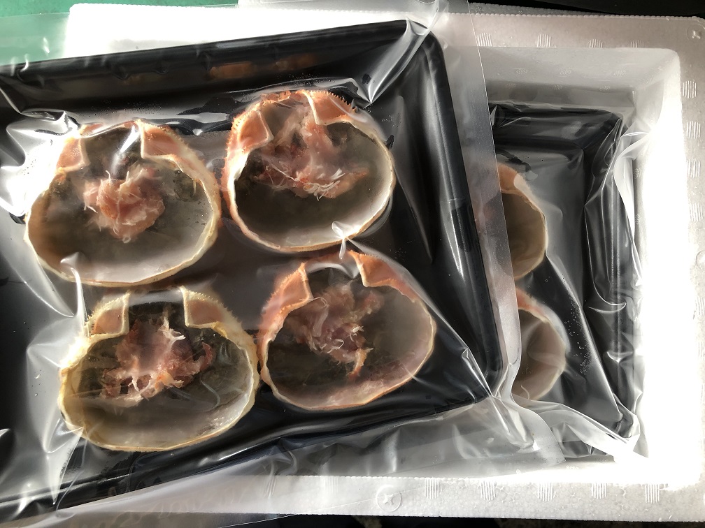 かに身・かにみそ甲羅盛りセット(計400g/50g×8個)【sm-AE002】【境港センター冷蔵】