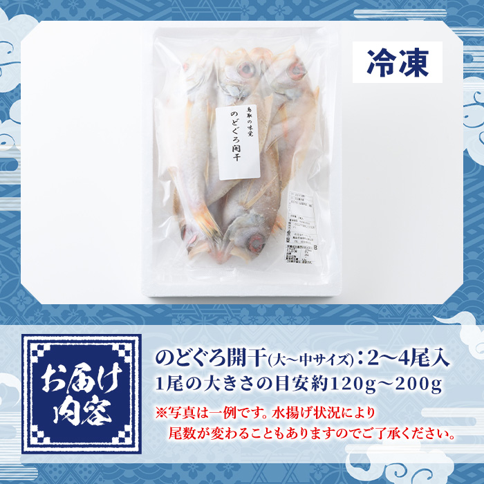 のどぐろ開干(大～中サイズ/2～4尾)【sm-AA006】【いたくら】