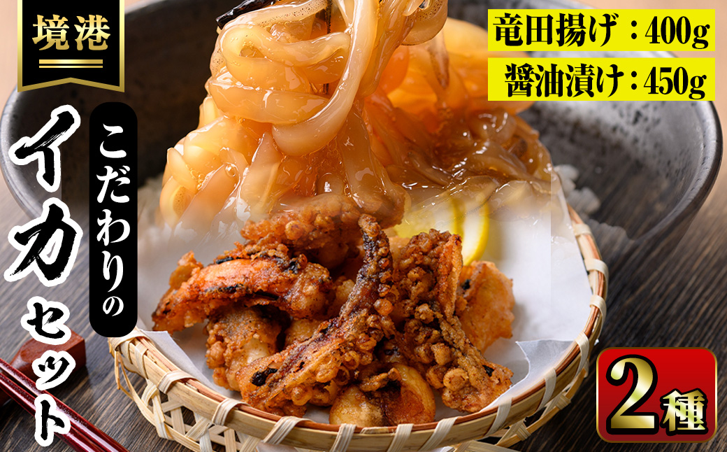 網元自慢のこだわりいかセット(2種・計850g)【sm-AJ005】【福栄】