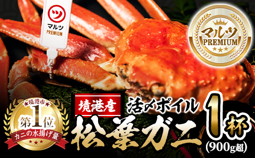 ＜11月中旬～順次発送予定＞＜平日着※指定日不可＞【マルツPREMIUM】活〆ボイル松葉蟹(900g～)【sm-AL013-A】【マルツ】