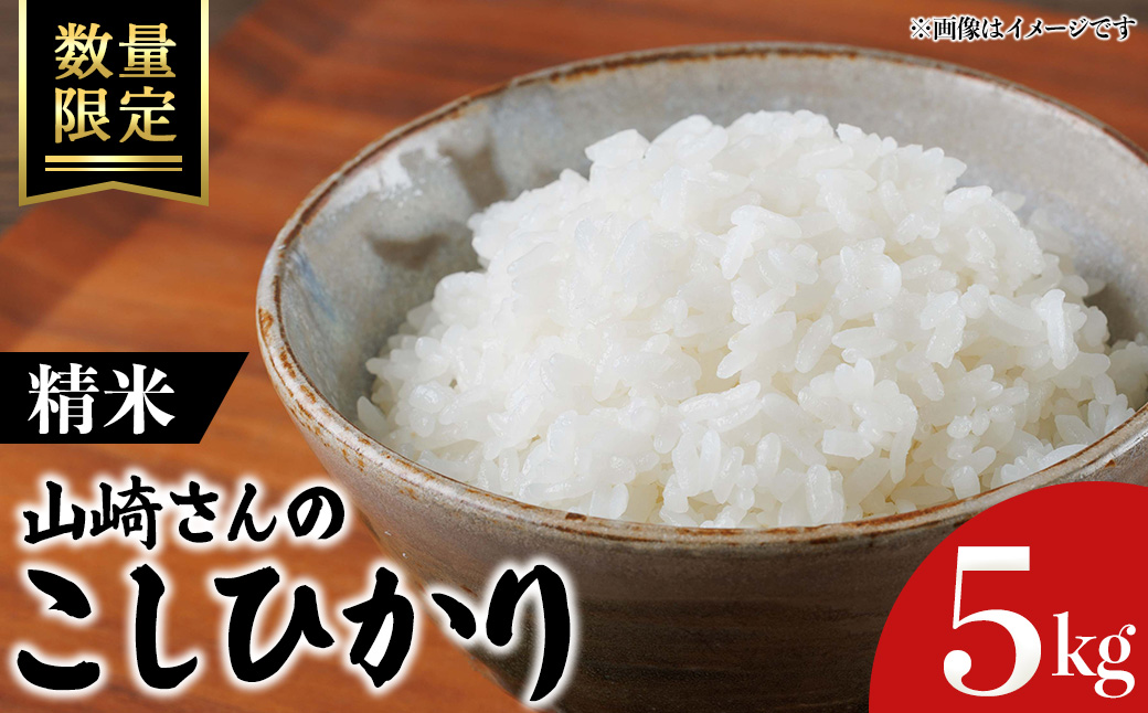 ＜令和7年産・数量限定＞山崎さんのこしひかり(精米・5kg) 【sm-EF003-A05】【やまのおかげ屋】