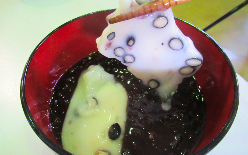 和楽の切り餅 黒豆味 5袋｜鳥取 もち モチ お餅【52014】