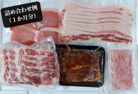 198．オンリーBOO月替わりおすすめ豚肉セット定期便（半年）