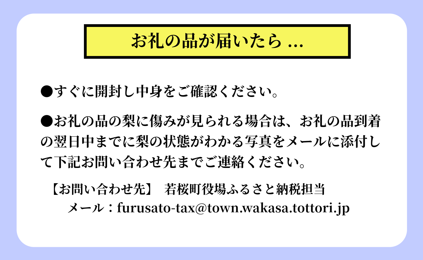 221-W21．【品種はおまかせ】農家さん応援！　訳あり　鳥取梨セット