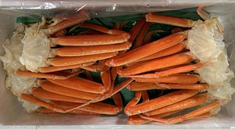 ボイル若松葉ガニ　４尾分８肩（足１～２本なし含む）【魚倉】[188-2]