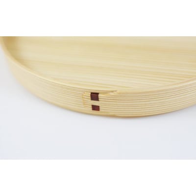 智頭杉　曲げわっぱ丸盆