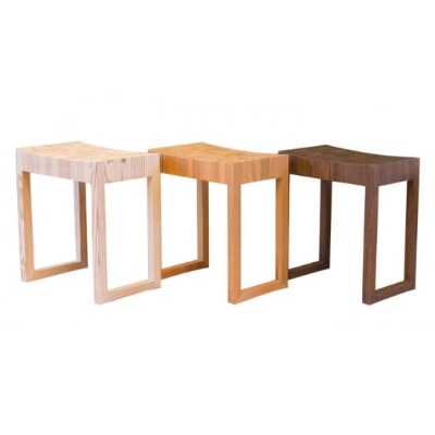 智頭杉　寄木スツール(モカ)