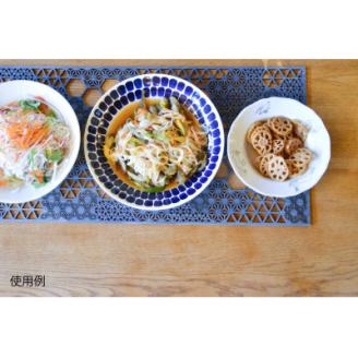 智頭杉のプレイスマット ー組子模様ー　天_四角　Sサイズ