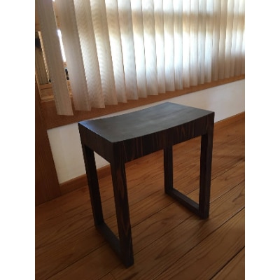 智頭杉　寄木スツール(モカ)