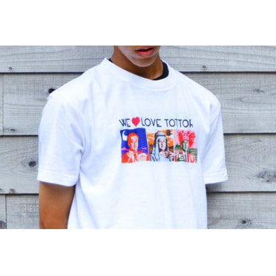 【平井知事グッズ】WE LOVE TOTTORI　Tシャツ(ホワイト)Lサイズ