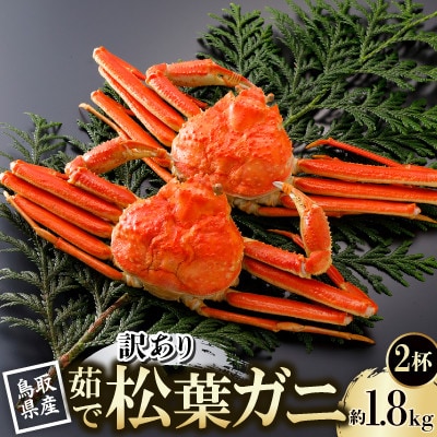 【先行予約】鳥取県産 訳あり 茹 松葉がに 900g×2杯(中村商店)25年12月・26年1月発送【配送不可地域：離島・北海道・沖縄県・東北・信越、北陸】