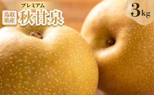 プレミアム秋甘泉 3kg【配送不可地域：離島・北海道・沖縄県】